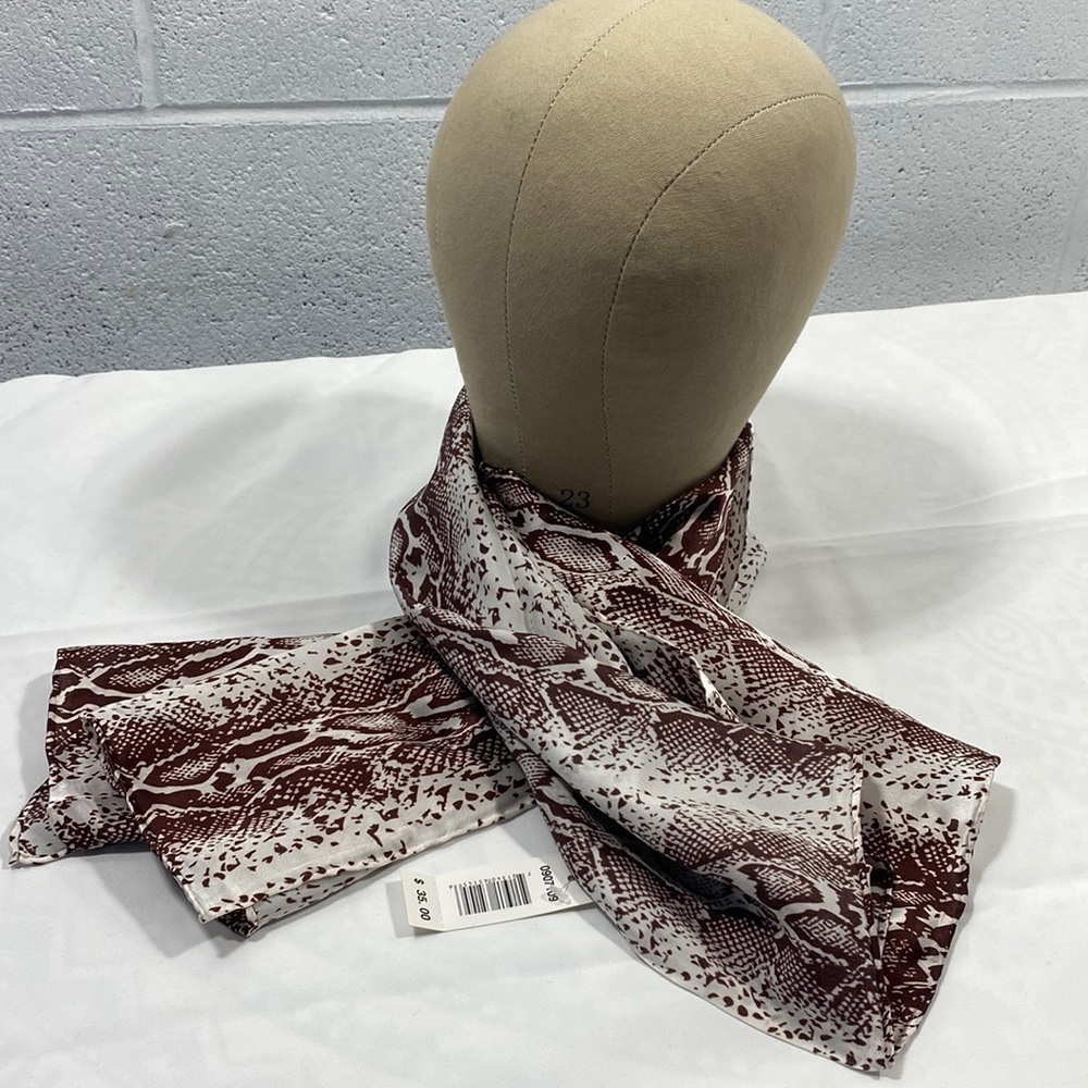NWT Western products 100% silk serpent patterned scarf​​​​​​​​​​
